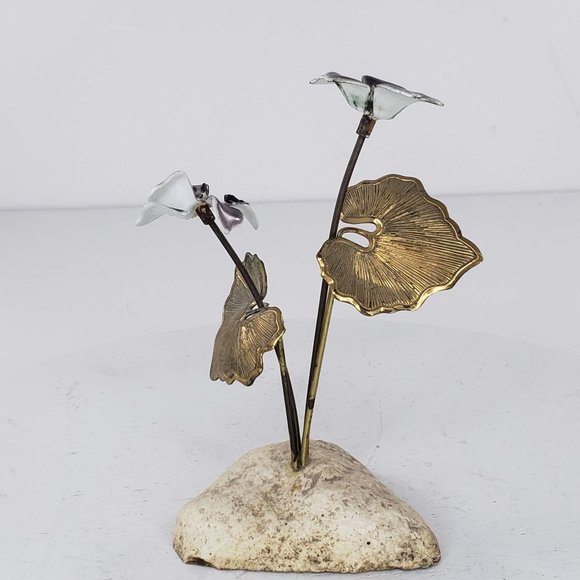 Bovano Metal Flower Enamel Copper Rock Cheshire Connecticut Purple - Picture 5 of 9